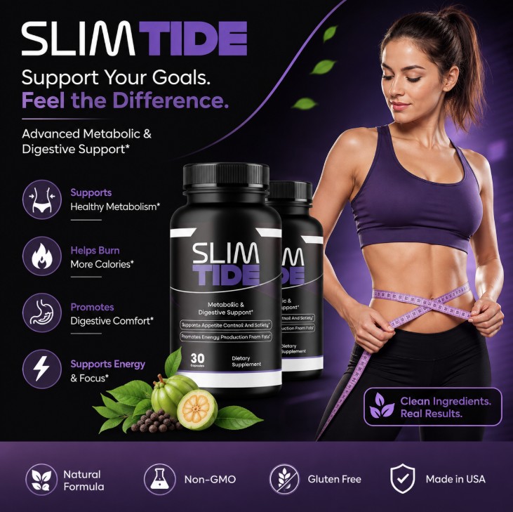 SlimTide supports metabolism, energy and digestive comfort